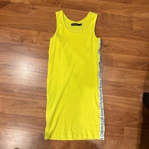 Calvin Klein yellow dress SP